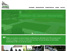 Tablet Screenshot of jansenhoveniers.nl